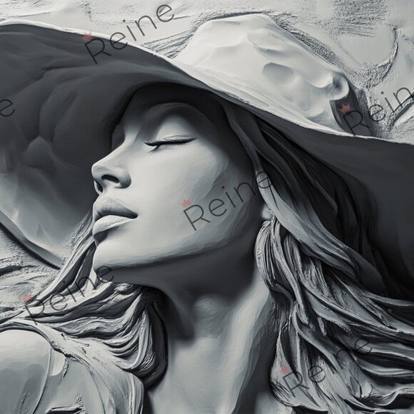 Lady In A Hat 3D Wallpaper - Picture 6 of 6